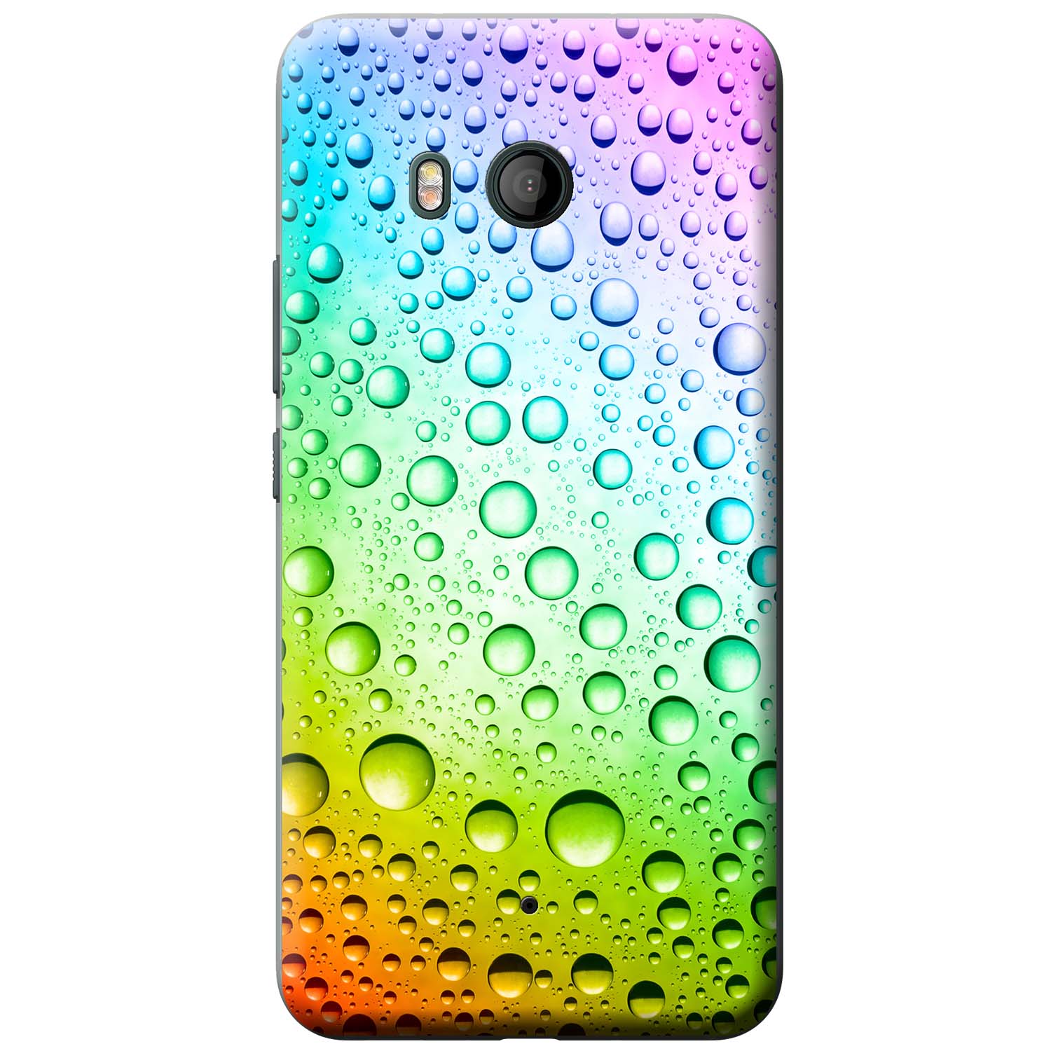 coloured water droplets snap-on hard back case phone cover for